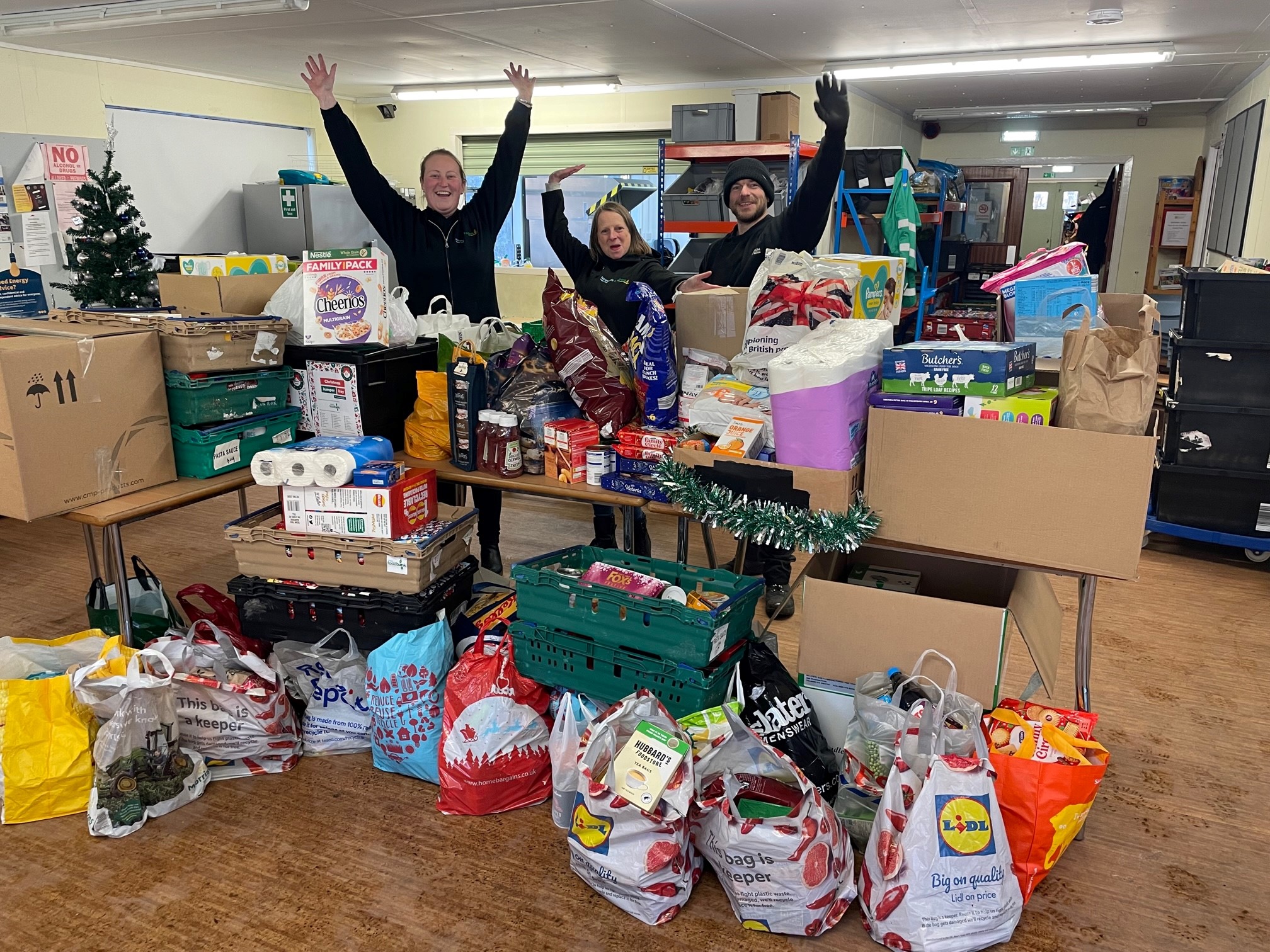 Food bank donations